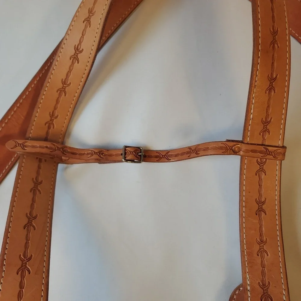 Large Frame Revolver Leather Vertical Shoulder Holster McKenzie‎ Saddlery -READ